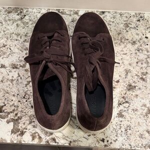 Vince Men's Dark Brown Suede Sneakers